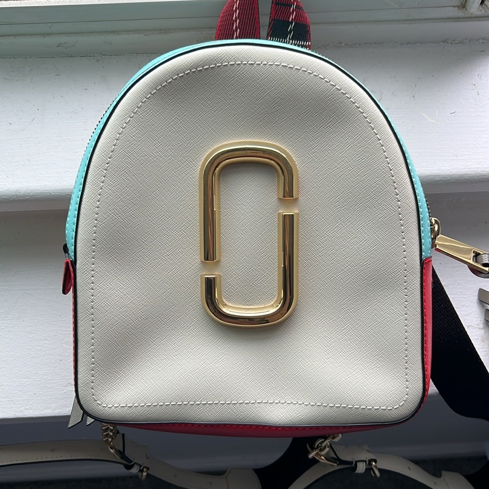 Marc Jacobs Pack Shot Block Leather Backpack